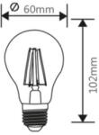 BRAYTRON Sursa de iluminat, bec FILAMENT A60 6W E27 ADVANCE 2700K (BA38-00620)