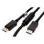 Valueline Kábel DisplayPort 1.2 Aktív DP - DP, 4K@60Hz, M/M, 20m, fekete (14_99_3496-2)