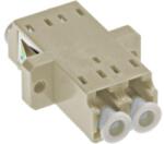 Schrack Standard LC-Duplex Coupling MM Polymer case beige (HELK000001)