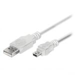 TED Electric Cablu USB tata la mini USB 1, 5 ml. alb TED500932 (GN081688)