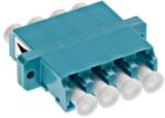 Schrack Standard LC-Quad Coupling MM Polymer case aqua (HELK000012)