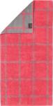 Cawö Prosop Two-Tone model în carouri 80 x 150 cm roșu coral (604 80/150 27) Prosop