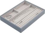 Stackers Casetă pentru bijuterii Stackers cu 4 compartimente, cu 4 compartimente classic gri albastru (73742)