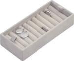 Stackers Accesoriu pentru inele pentru caseta Stackers mare gri-deschis velvet (73772)