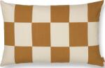 ferm LIVING Pernă decorativă Fold în carouri mici 40 x 60 cm maro deschis și bej (1104268649)