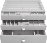 Stackers Casetă pentru bijuterii Stackers Pebble supersize gri pietros cu 3 sertare (75913)