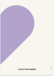 Design Letters Poster Love 50 x 70 cm violet (70403000PURPLLOISF)