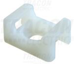 TRACON Talpa fixata cu surub pt. fasete, 2 dir. de introducere, natur CSTALP-2 23×16mm, d=6, 3mm, PA6.6 (CSTALP-2)