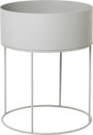 ferm LIVING Jardinieră Plant Box rotundă gri-deschis (3357)