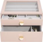 Stackers Casetă pentru bijuterii Stackers classic roz cu 2 sertare (76058)