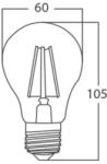 BRAYTRON Sursa de iluminat, bec FILAMENT A60 SOFT 7W E27 ADVANCE 6500K (BA38-30723)