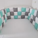 Textilbirodalom STEP rácsvédő - türkiz szürke csillagok - textilbirodalom - 24 800 Ft