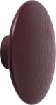 Muuto Agățătoare de perete Dots Wood 17 cm vișiniu închis (DOTWO1704) Agatator cuier