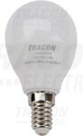 TRACON Sursa de lumina LED, formasferica, cu LED SAMSUNG LMGS458NW 230V, 50Hz, 8W, 4000 K, E14, 600lm, 180°, G45, SAMSUNG chip, EEI=A+ (LMGS458NW)