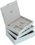 Stackers Casetă pentru bijuterii Stackers triplă classic bleu-gri (70795)