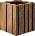 SQUARELY Ghiveci cu sistem de autoudare GrowMORE culoarea lemnului de stejar nuanță închisă (106-4A3)