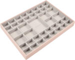 Stackers Casetă pentru bijuterii Stackers cu 41 compartimente supersize roz deschis-gri catifea (73789)
