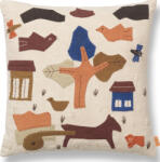 ferm LIVING Pernă decorativă Village 40 x 40 cm alburie (1104268265)