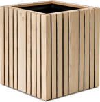 SQUARELY Ghiveci cu sistem de autoudare GrowBIG frasin natural (104-1A3)