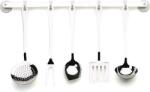 A di Alessi Accesorii pentru bucătărie Pots & Pans din oțel lustruit 5 buc (ajm19s5 l)