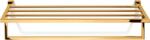 DECOR WALTHER Suport cu bare pentru prosoape Corner auriu cu raft (0561320)