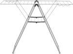 Brabantia Suport pentru uscarea hainelor Hangon 127 cm gri metalic (403422)