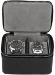 Stackers Cutie de voiaj pentru ceasuri Stackers Pebble compartimentată în două negru-gri (74801)