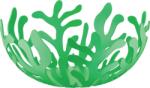Alessi Голяма купа за плодове Mediterraneo 21 см зелена (ESI01/21GR)