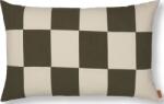 ferm LIVING Pernă decorativă Fold în carouri mici 40 x 60 cm măsliniu-bej (1104268647)