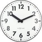 NeXtime Стенен или настолен часовник Duomo Mini бял (3533WI) Будилник