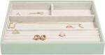 Stackers Casetă pentru bijuterii Stackers cu 4 compartimente, cu 4 compartimente classic verde de salvie (74512)