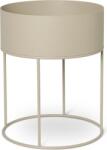 ferm LIVING Jardinieră Plant Box rotundă nisipie (100183693)
