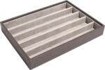 Stackers Casetă pentru bijuterii Stackers cu cinci compartimente classic catifea gri (73779)