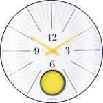 NeXtime Стенен часовник Duomo 50 Pendulum жълт (3541YL)
