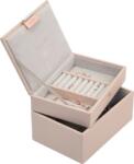 Stackers Casetă pentru bijuterii Stackers dublă mini roz deschis (73897)