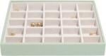 Stackers Casetă pentru bijuterii Stackers cu 25 compartimente classic verde salvie (74513)