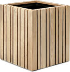 SQUARELY Ghiveci cu sistem de autoudare GrowMORE frasin natural (106-1A3)
