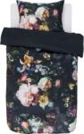 Essenza Lenjerie de pat Fleur 155 x 220 cm albastru-închis cu față de pernă 80 x 80 cm închidere cu fermoar (401055-100DE-005) Lenjerie de pat