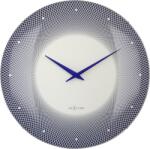 NeXtime Стенен часовник Deep 50 синьо-бял (3315BL)