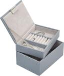 Stackers Casetă pentru bijuterii Stackers dublă mini gri albastru (73896)