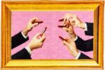 Seletti Covoraș de baie Toiletpaper Lipstick Pink dreptunghiular 60 x 90 cm (18184) Covor baie