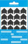 Printworks Abțibilduri pentru fixarea colțurilor fotografiilor Printworks negru mat 48 buc (PW00618)