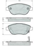 MTR set placute frana, frana disc MTR MT589 (MT589)