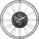 NeXtime Стенен часовник Roman Gear Clock 90, 5 см черно-сребрист (3260ZI)