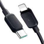 JOYROOM Multi-Color Series A14 USB-C / Lightning kábel 20W 1.2 m - Fekete