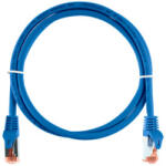 NIKOMAX Patch kábel S/FTP CAT6a LSOH, Essential Series, 2m, kék (NMC-PC4SA55B-ES-020-C-BL) - hobasec