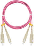 NIKOMAX Optikai patch kábel SC - LC, MM 50/125, duplex, 1m, magenta (NMF-PC2M4C2-SCU-LCU-001) - hobasec