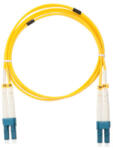 NIKOMAX Optikai patch kábel LC - LC, SM 9/125, OS2, duplex, 1m, sárga (NMF-PC2S2C2-LCU-LCU-001)