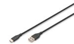 ASSMANN AK-300340-010-S USB kábel USB 2.0 1 M USB A USB C Fekete (AK-300340-010-S)