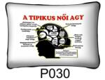 Neves Ajándék Párna 37 cm x 27 cm - Tipikus Női agy - Ajándék férfiaknak (P030)